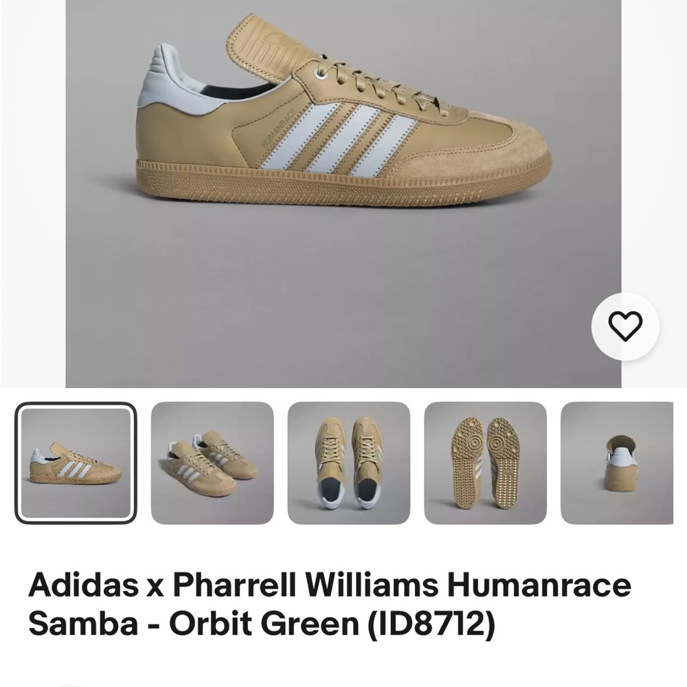 Adidas x Pharrell Williams Humanrace Samba shoes